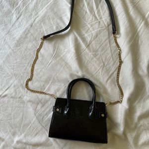 Topshop Black mini purse